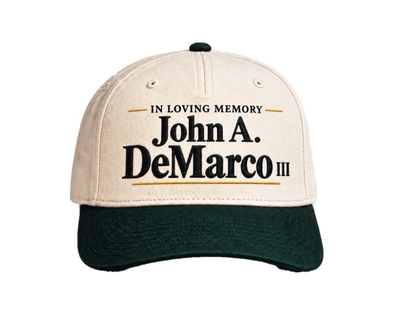 John A. DeMarco Memorial Cap: front