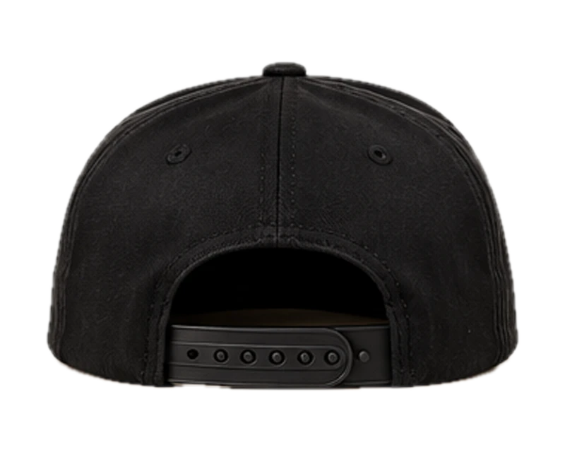 Company Rope Cap: black rope cap, back