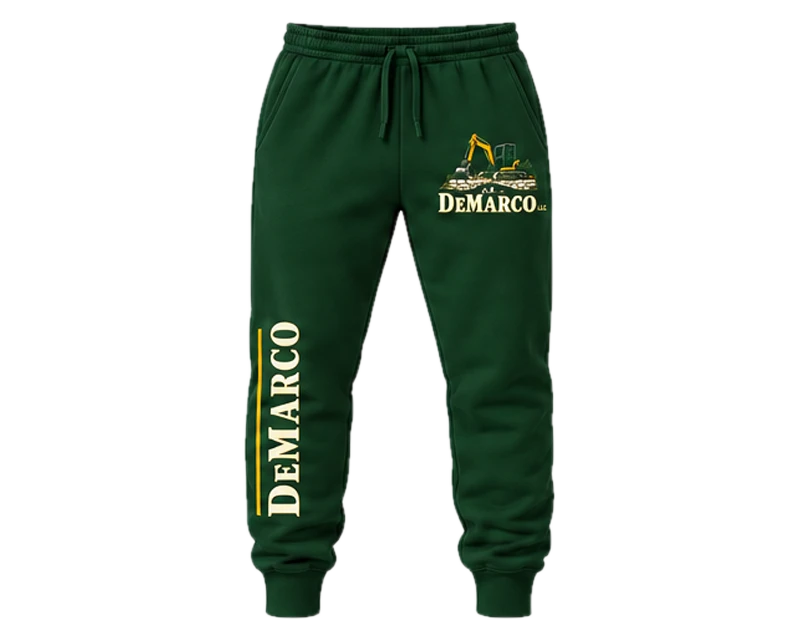 Tapered Joggers: joggers, forest green, front