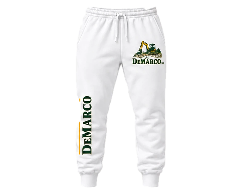 Tapered Joggers: joggers, white, front