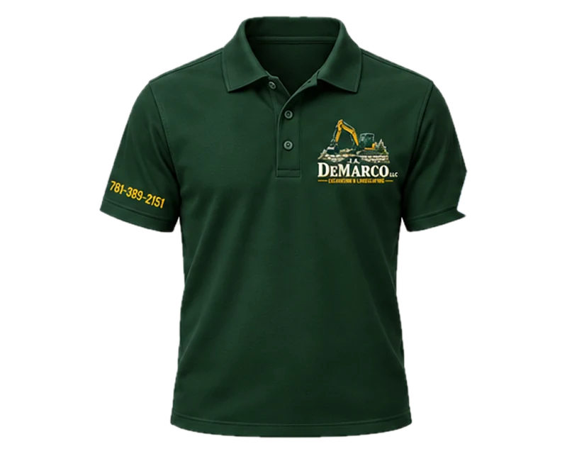 Company Polo: polo, forest green, front
