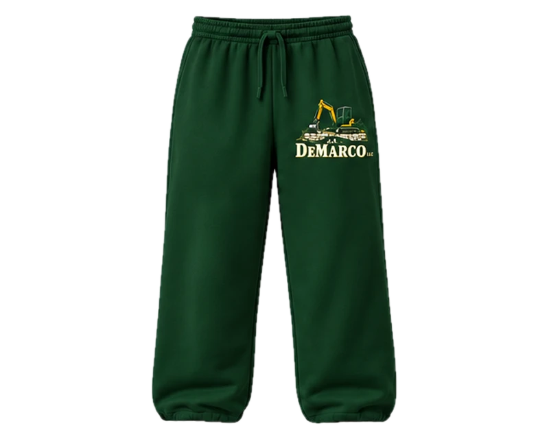 Relaxed Sweatpants: sweatpants, forest green, front