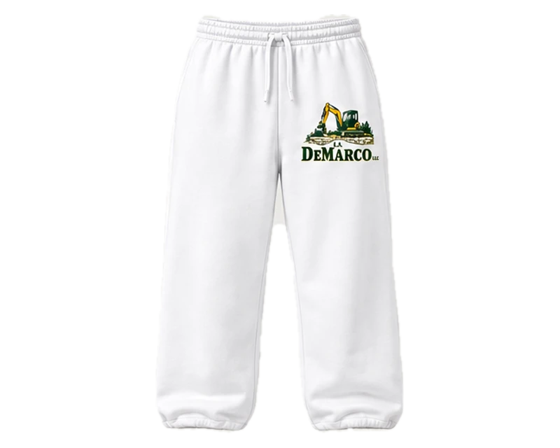 Relaxed Sweatpants: sweatpants, white, front