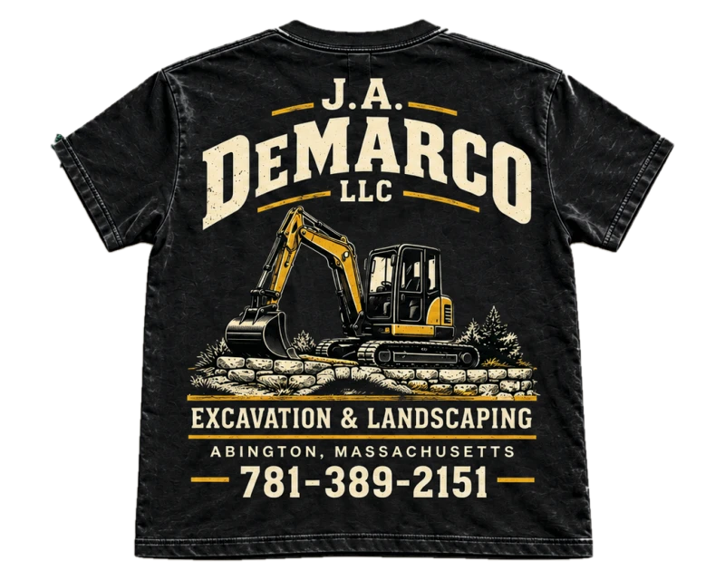 Vintage Excavator oversized T-shirt, black, back
