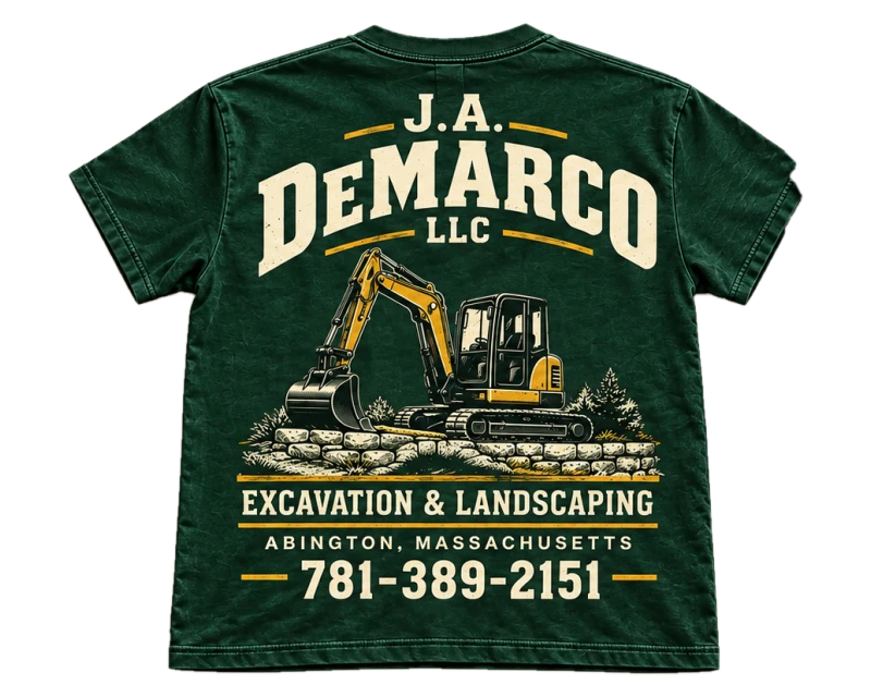 Vintage Excavator oversized T-shirt, forest green, back