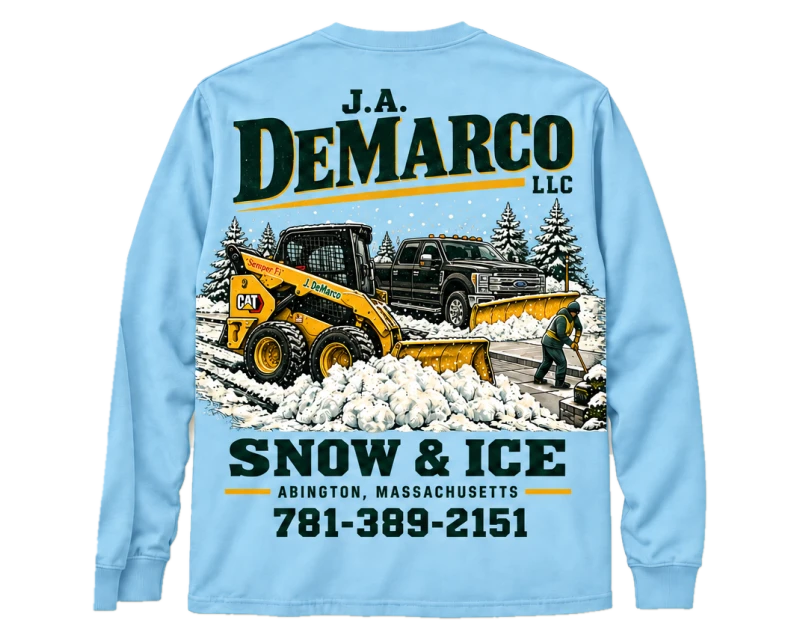 Winter Crew: long sleeve, winter crew blue, back
