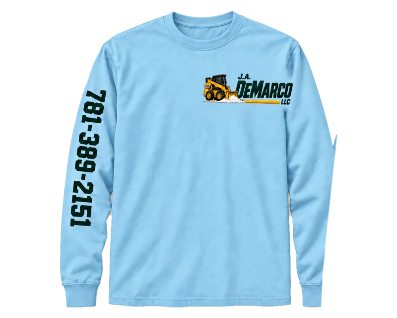 Winter Crew: long sleeve, winter crew blue, front