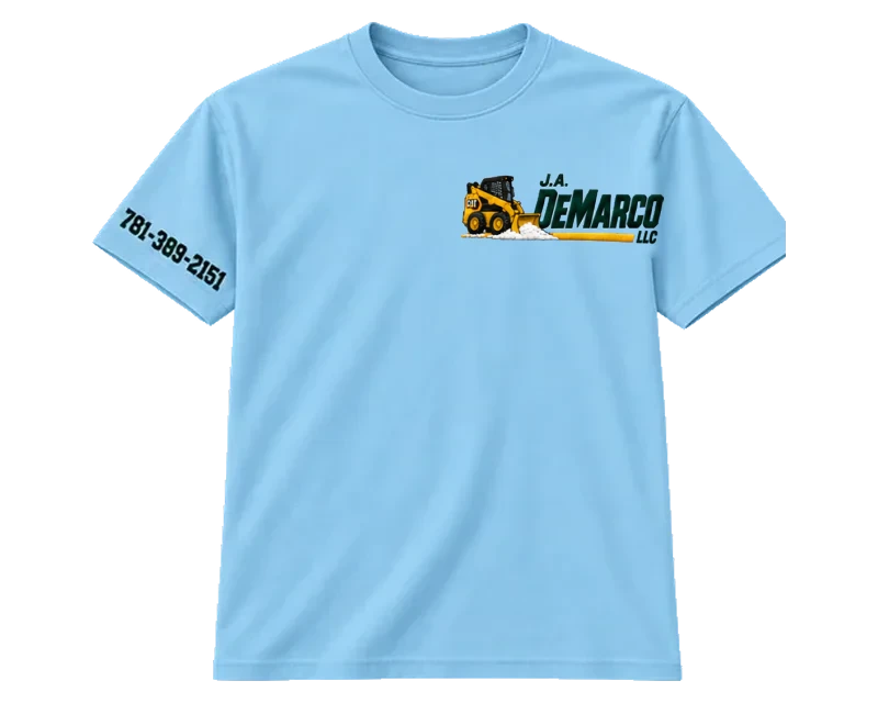 Winter Crew: t-shirt, winter crew blue, front