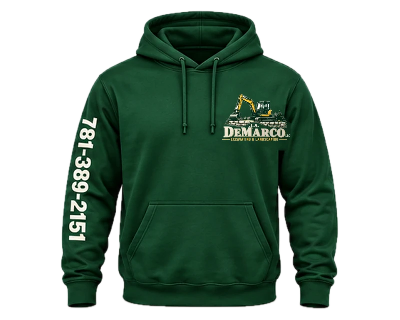 Company Logo Gear: hoodie, forest green, front