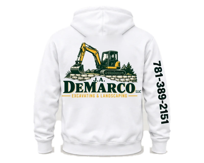 Company Logo Gear: hoodie, white, back