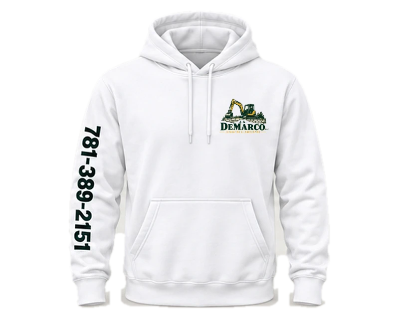 Company Logo Gear: hoodie, white, front