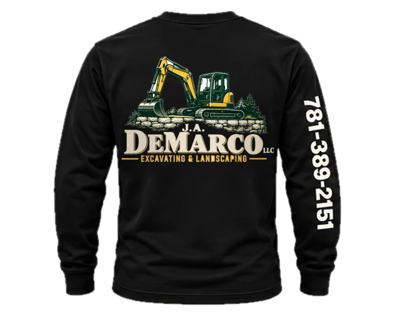 Company Logo Gear: long sleeve, black, back