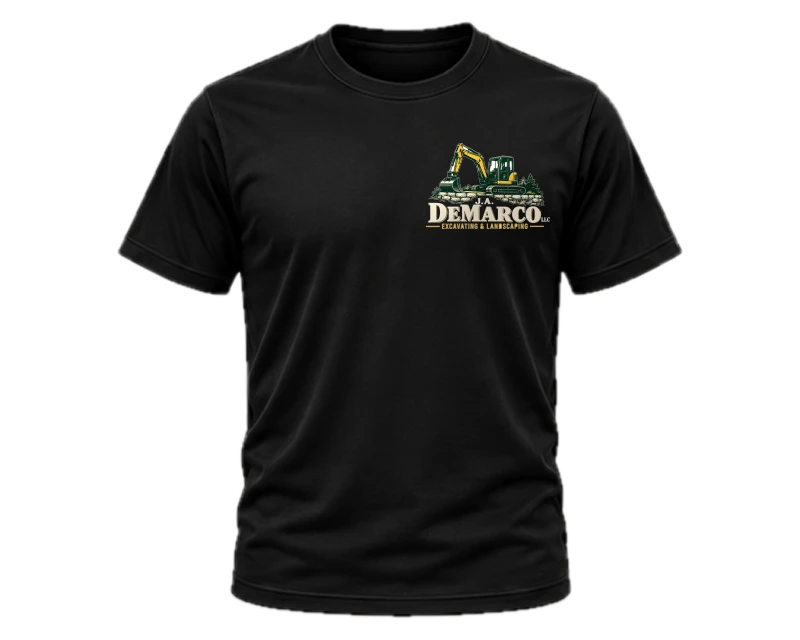 Company Logo Gear: t-shirt, black, front