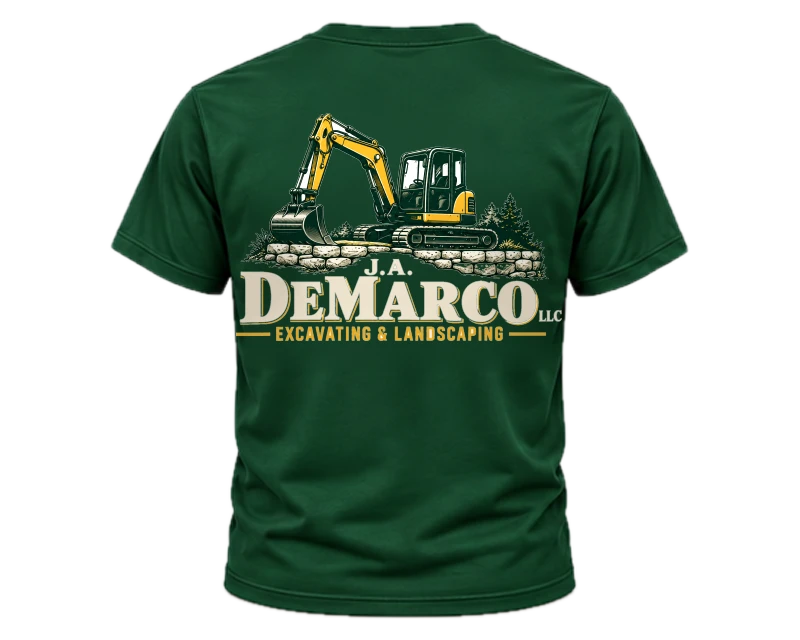 Company Logo Gear: t-shirt, forest green, back