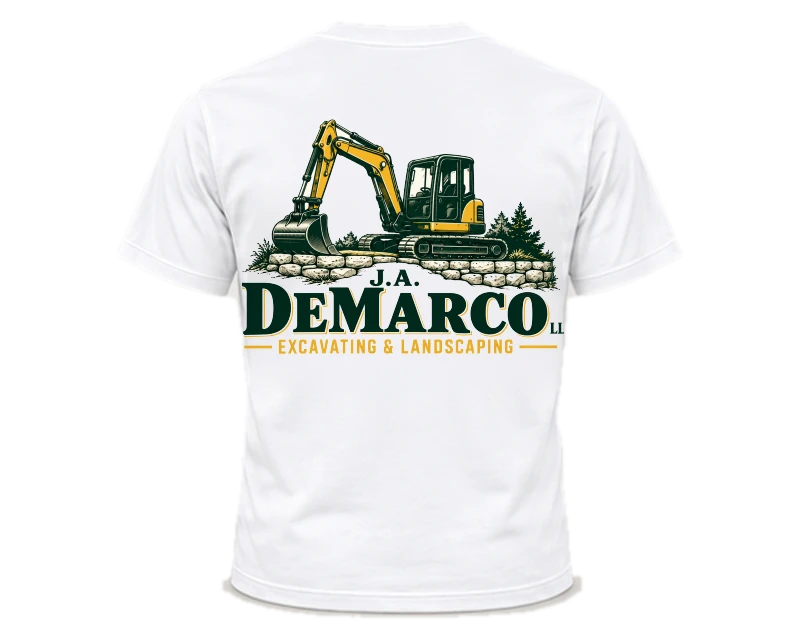 Company Logo Gear: t-shirt, white, back