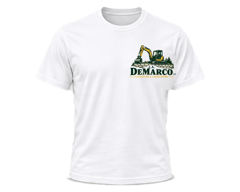 Company Logo Gear: t-shirt, white, front