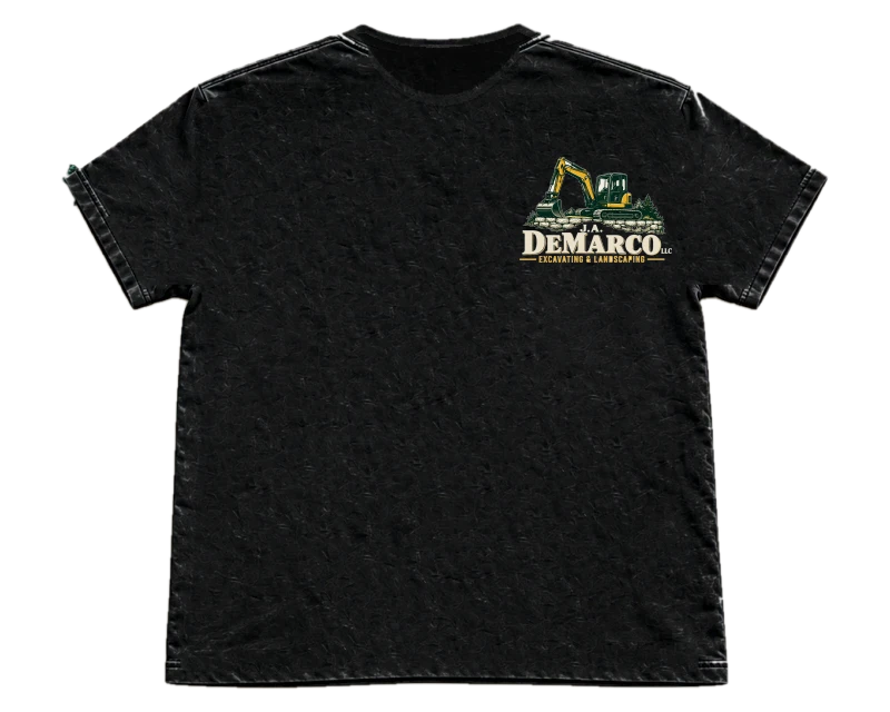 Vintage Excavator oversized T-shirt, black, front