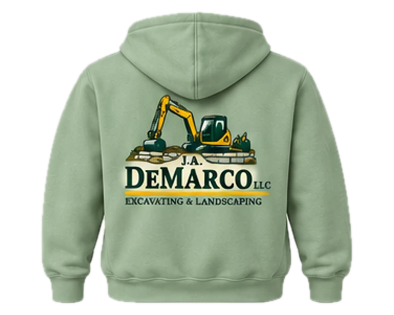 Women’s logo hoodie, sage, back