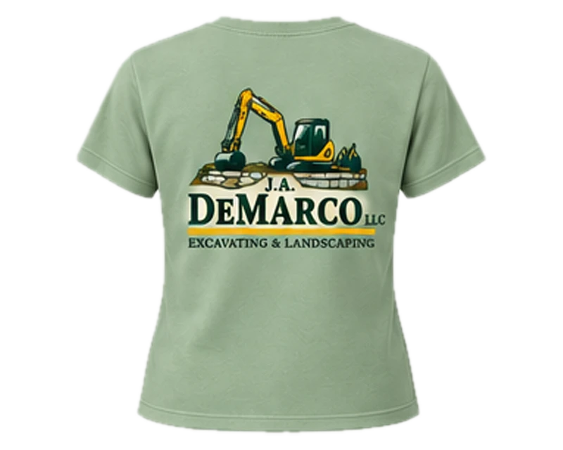 Women’s logo t-shirt, sage, back