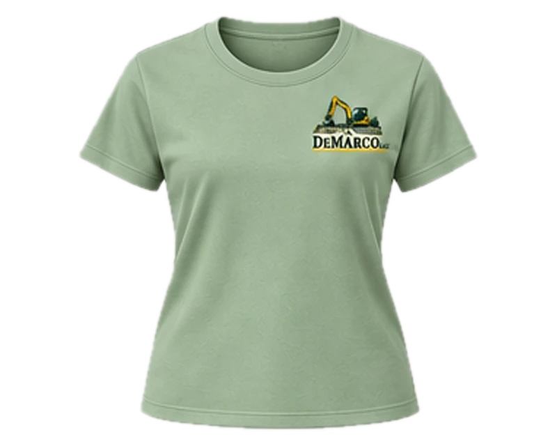 Women’s logo t-shirt, sage, front