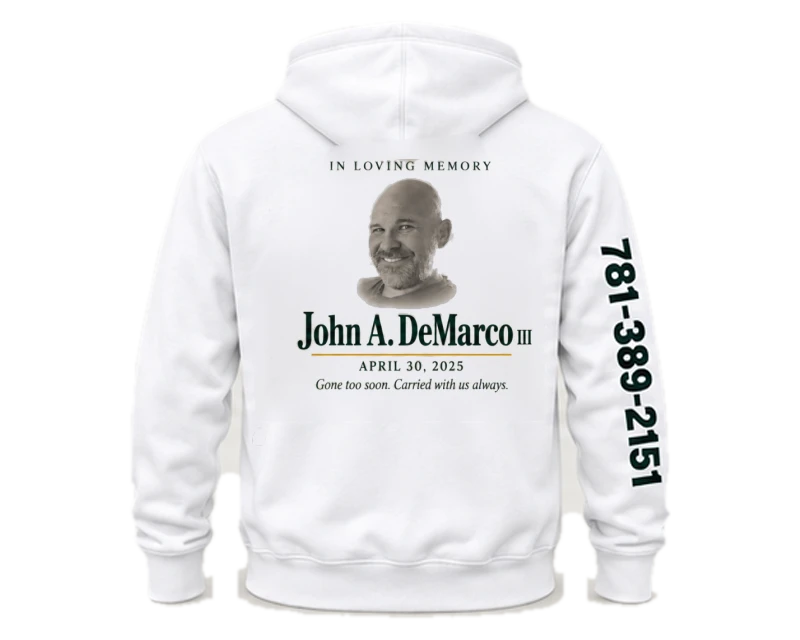 Carried With Us: hoodie, white, back