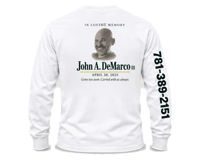 Carried With Us: long sleeve, white, back