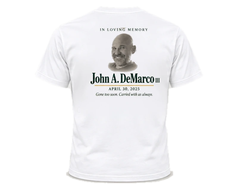 Carried With Us: t-shirt, white, back