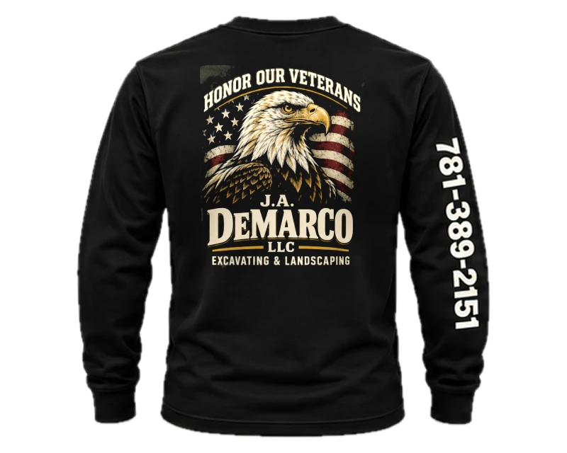 Honor Our Veterans: long sleeve, black, back