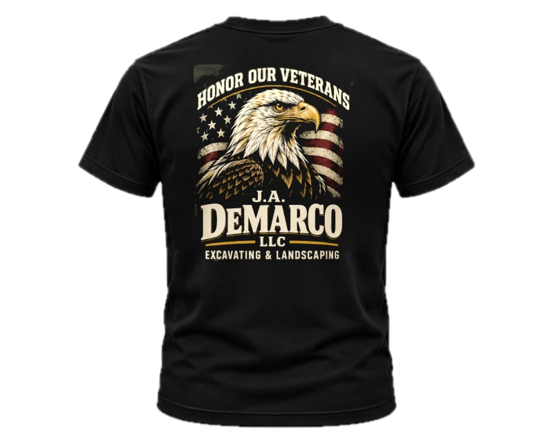 Honor Our Veterans: t-shirt, black, back