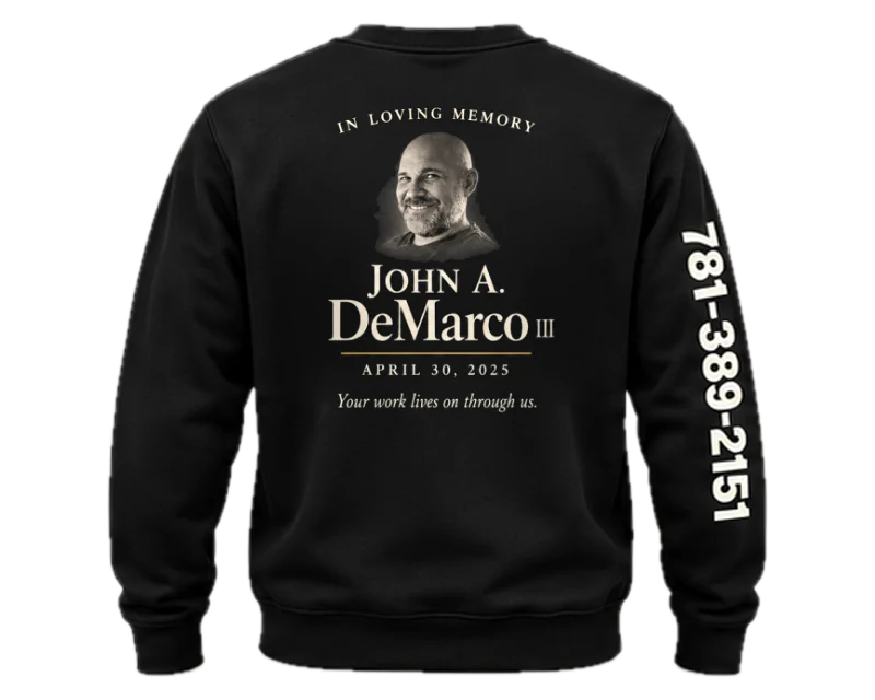 Carried Forward: crewneck, black, back