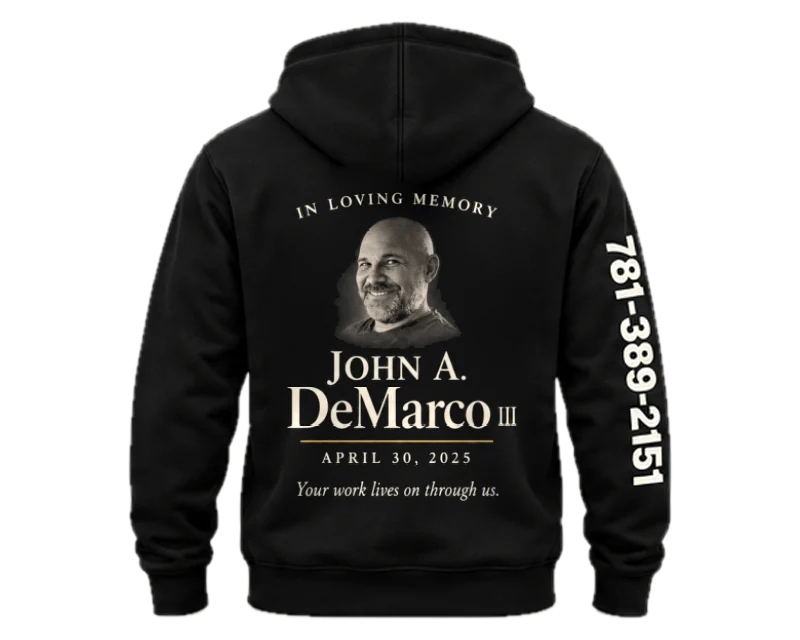 Carried Forward: hoodie, black, back