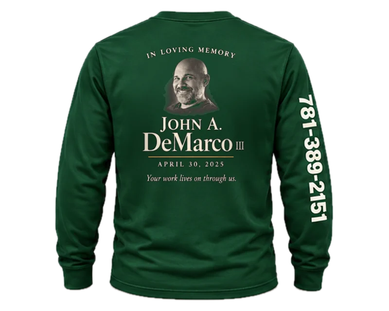 Carried Forward: long sleeve, forest green, back