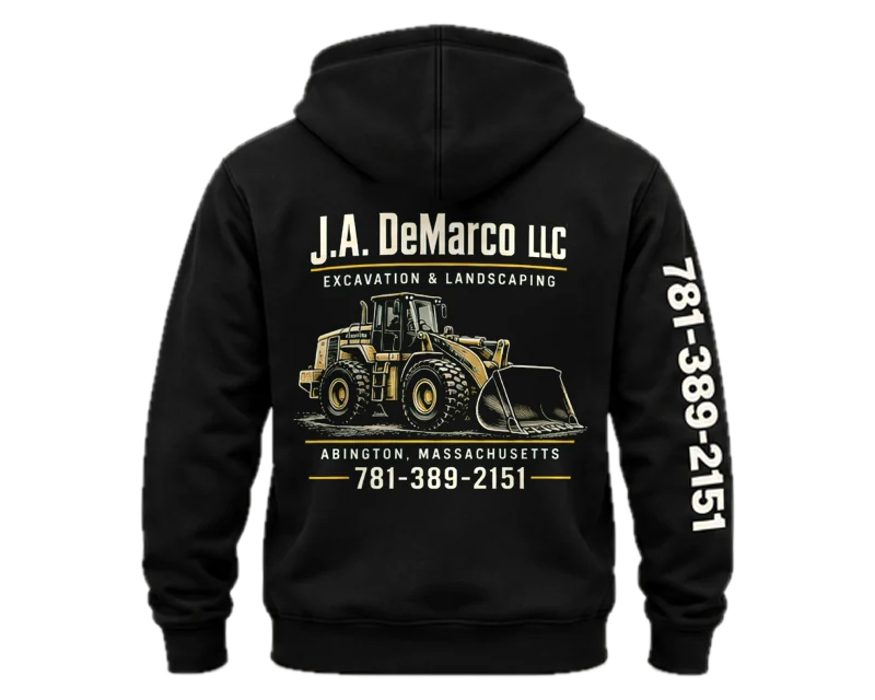 Loader: hoodie, black, back