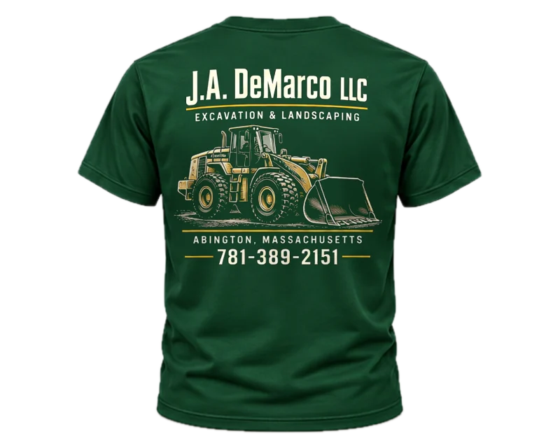 Loader: t-shirt, forest green, back