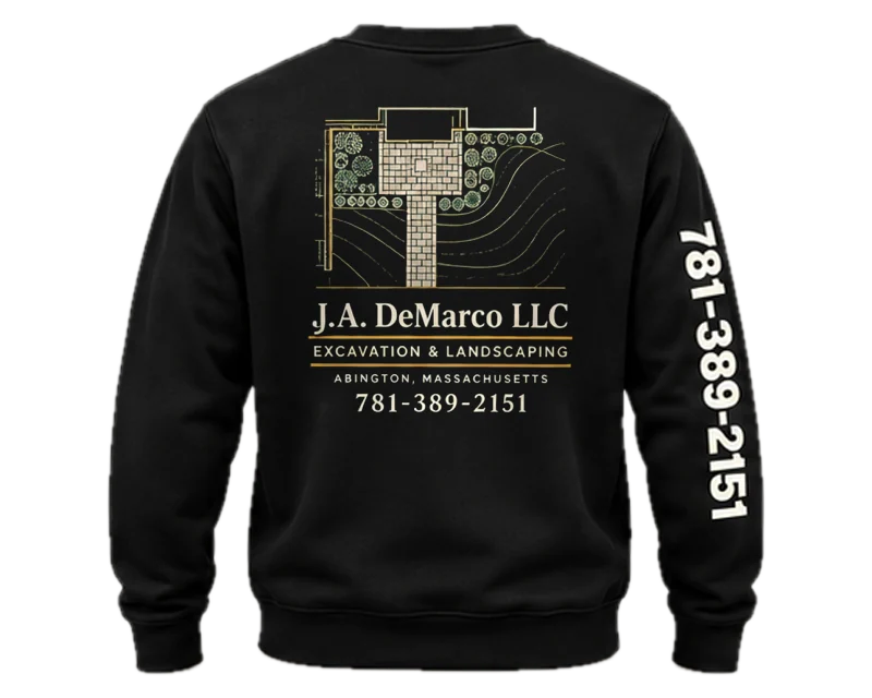 Site Plan: crewneck, black, back