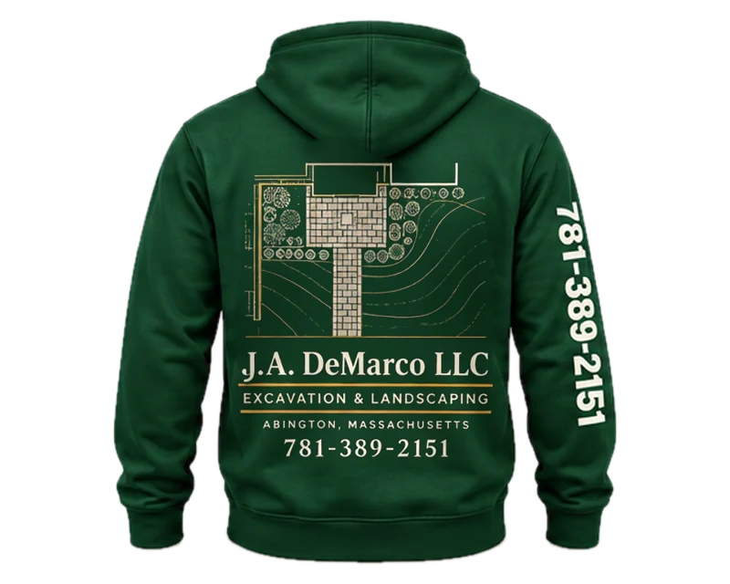 Site Plan: hoodie, forest green, back