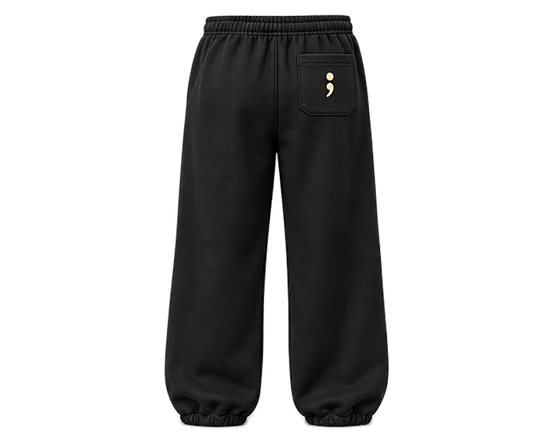 Mental Health Matters: sweatpants, black, back
