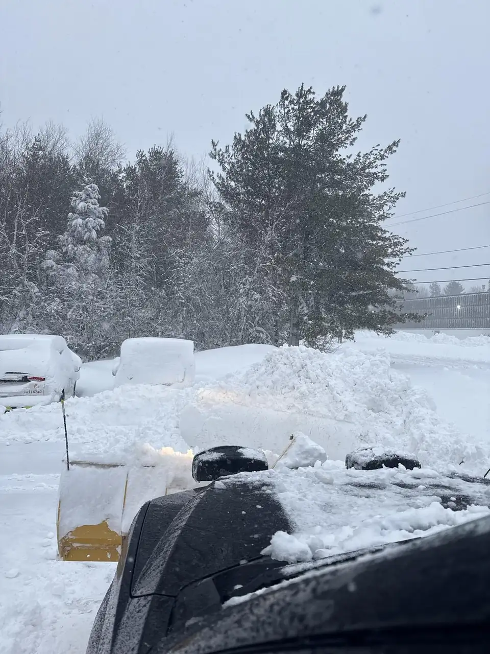 Plowing a lot during a heavy snowstorm